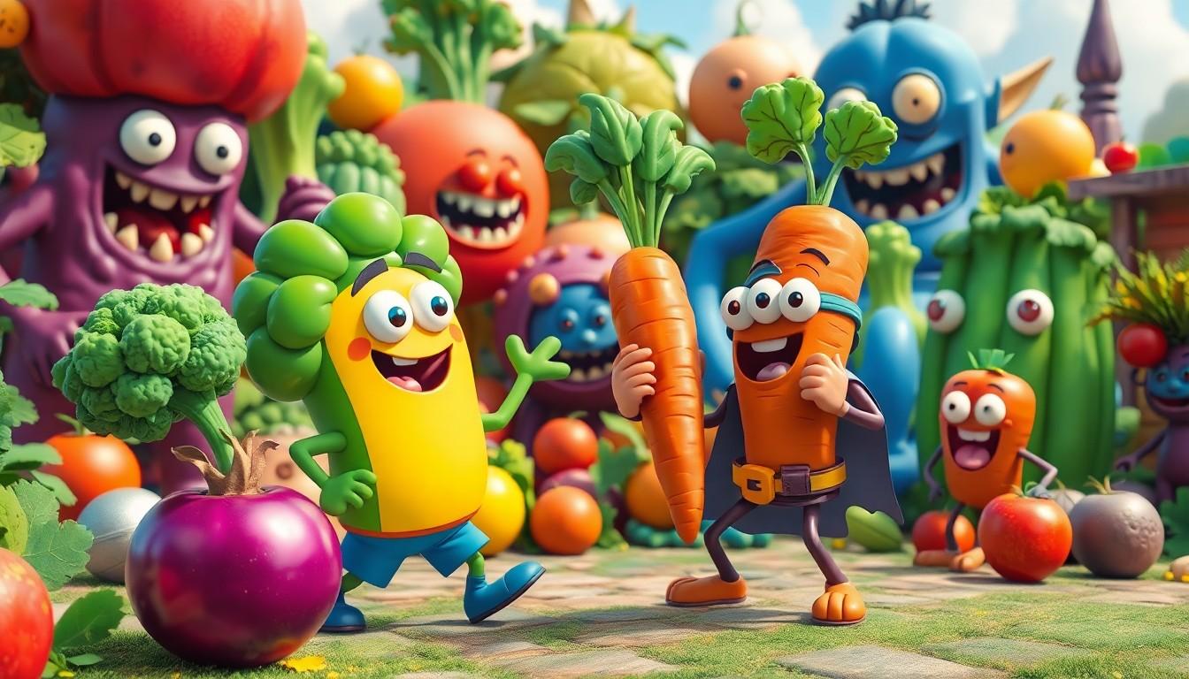 healthy eating cartoon